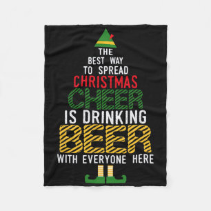 De beste manier om kerstmis te verspreiden Drink Fleece Deken