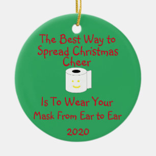 De beste manier om kerstmis te verspreiden keramisch ornament
