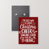 De Beste Manier om Kerstsfeer te Verspreiden Elf K Button (Voorkant / Achterkant)