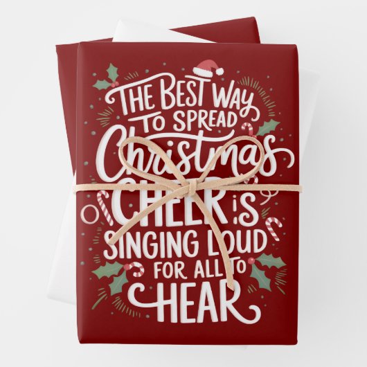 De beste manier om kerstvakantie te verspreiden inpakpapier vel (In situ)