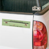 De beste manier om wilde dieren op te slaan bumpersticker (Op Truck)