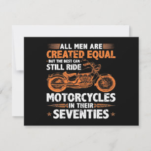 De beste mannen kunnen nog steeds motorfietsen in bedankkaart