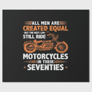 De beste mannen kunnen nog steeds motorfietsen in cadeaupapier