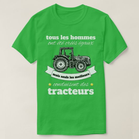 De beste mannen rijden tractoren t-shirt (Design voorkant)