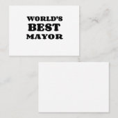 DE BESTE MAYOR VAN DE WERELD VISITEKAARTJE (Voorkant / Achterkant)