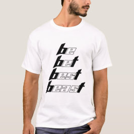 De beste minimalistische typografie kunst t-shirt