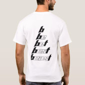 De beste minimalistische typografie kunst t-shirt (Achterkant)