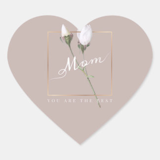 De beste moeder hart sticker