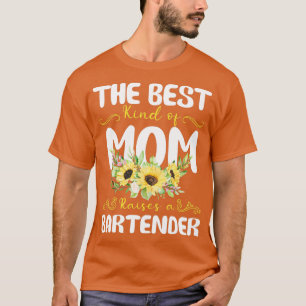 de beste moeder heft een Bartender 1 op T-shirt