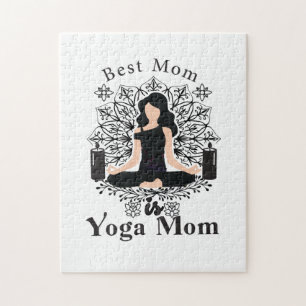 de beste moeder is yoga mama legpuzzel