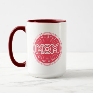 De Beste Moeder Magenta Roze Moderne Typografie Mok