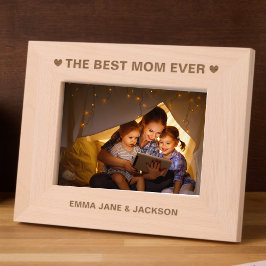 De beste moeder ooit harten en namen gegraveerde lijstjes