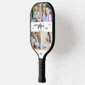 De beste moeder ooit Moederdagen met Initialen Pickleball Paddle (Links)