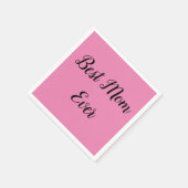 De beste moeder sms-roze servet (Hoek)