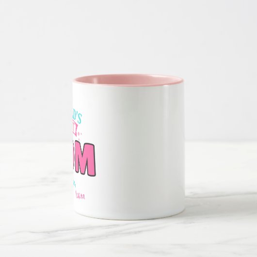 De beste moeder ter wereld gepersonaliseerde novit mok (Midden)