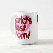 De beste moeder ter wereld. koffiemok (Voorkant links)