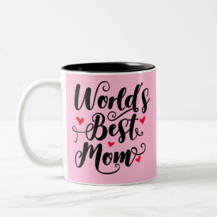 De beste moeder ter wereld tweekleurige koffiemok