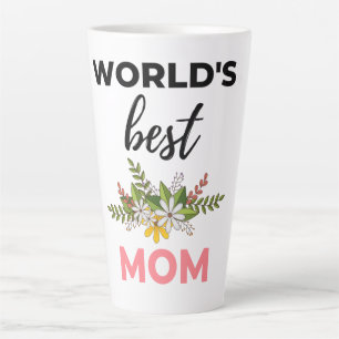 De beste moeder ter wereld zwart latte mok
