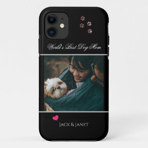 De beste moeder van Cute World   Dog Paw met hart iPhone 11 Hoesje