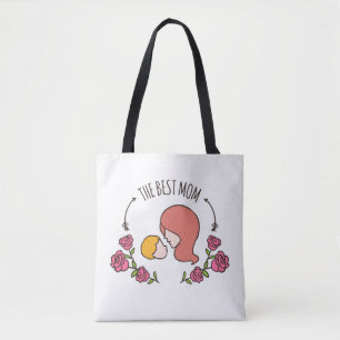 De beste Moederdag Canvas tas. Draagtas