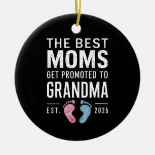 De Beste Moeders Worden Bevorderd Tot Oma Est 2025 Keramisch Ornament