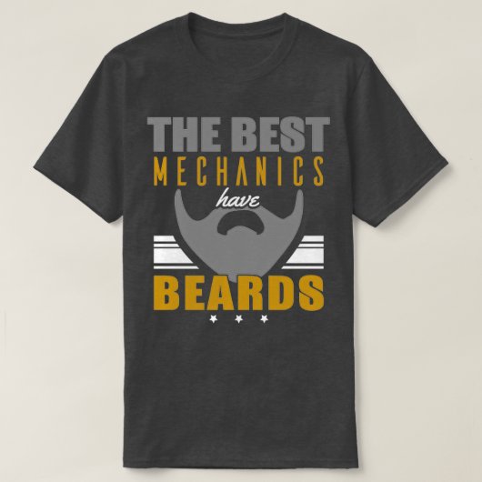 de beste monteurs hebben een baard t-shirt (Design voorkant)