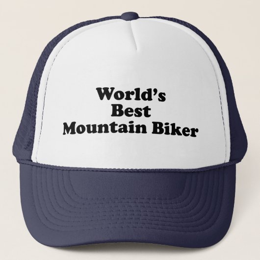 De beste mountainbiker ter wereld trucker pet (Voorkant)