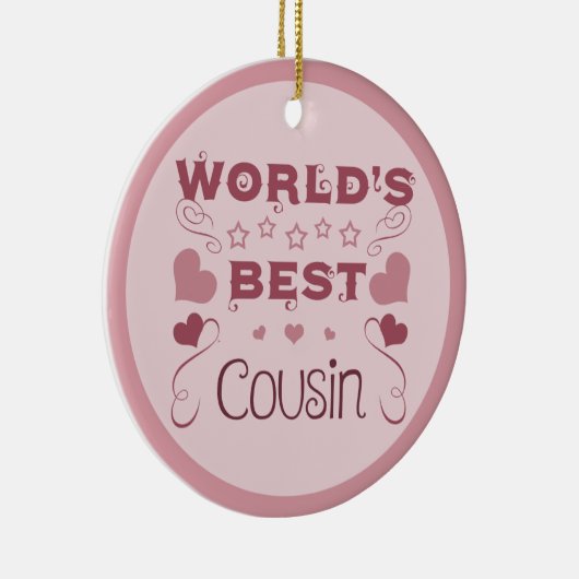 De beste neef ter wereld keramisch ornament (Rechts)