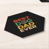 De beste neushondenvader ooit cadeautjes kartonnen onderzetters (Schuin)