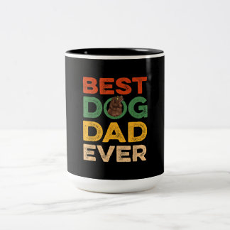 De beste neushondenvader ooit cadeautjes tweekleurige koffiemok