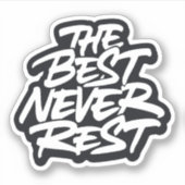 De beste nooit Rest Sticker (Voorkant)