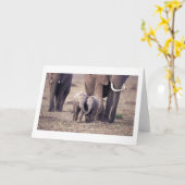 De beste Olifant van Vrienden Kaart (Gele Bloem)