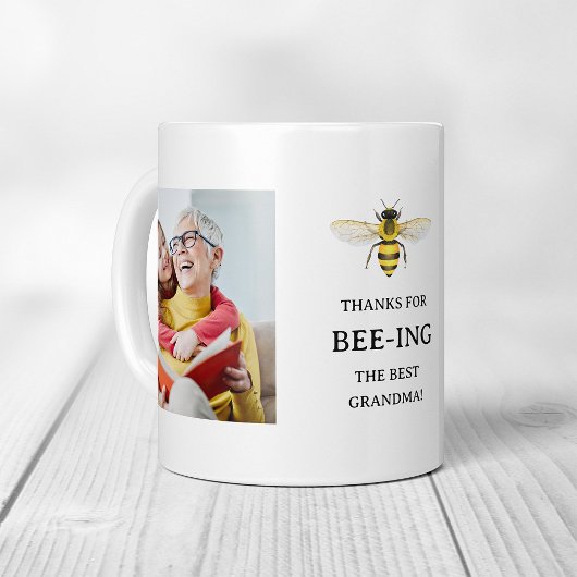 De beste oma | Eenvoudige Schattigee bij en foto's Koffiemok