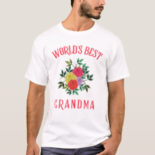 De beste oma Happy Moederdag Dia De Las T-shirt