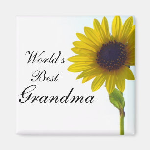De beste oma Sunflower Magnet ter wereld Magneet