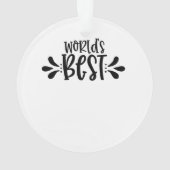 De beste oma ter wereld / moeder / babysitter ornament (achterkant)