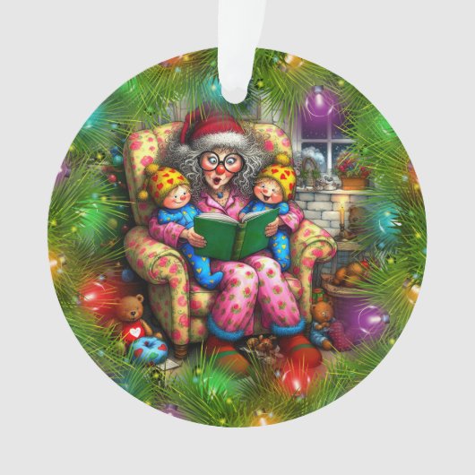 De beste oma ter wereld / moeder / babysitter ornament (voorkant)