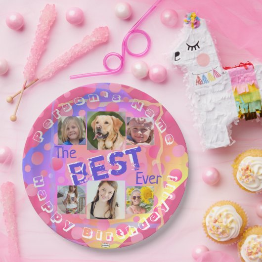 De beste ooit! Foto Birthday Paper Bord - HAMbWG (Feest)