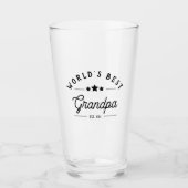 De beste opa Beer Glass Tumbler ter wereld (Voorkant)