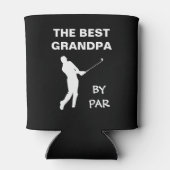 De beste opa van Par Golf Granddad Golfer pun Blikjeskoeler (Achterkant)