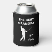 De beste opa van Par Golf Granddad Golfer pun Blikjeskoeler (Blikje Achterkant)
