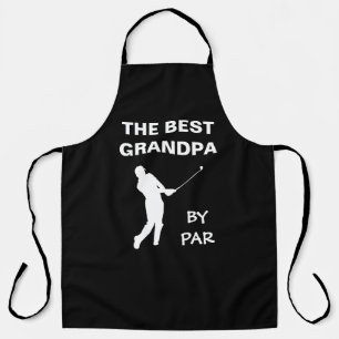 De beste opa van Par Golf Granddad Golfer pun Schort