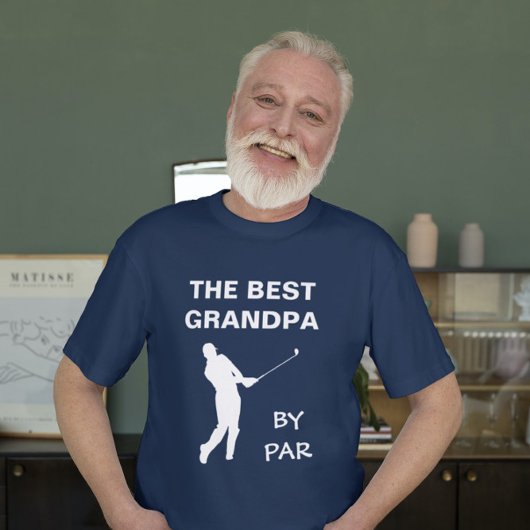 De beste opa van Par Golf Granddad Golfer pun T-shirt