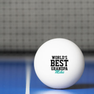 De beste opa zwarte en Blauwgroen Vaderdag ter wer Pingpongballen