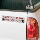 "De beste optie" Bumpersticker (Op Truck)