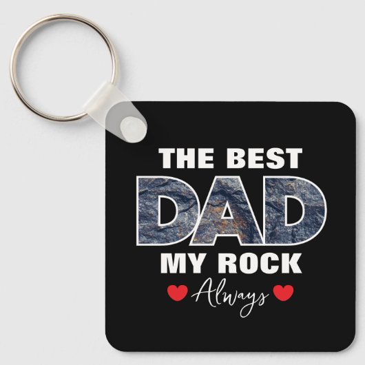 "De beste pap mijn rock liefde altijd" Graphic Sleutelhanger (Voorkant)