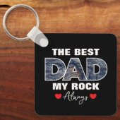 "De beste pap mijn rock liefde altijd" Graphic Sleutelhanger (Voorkant)