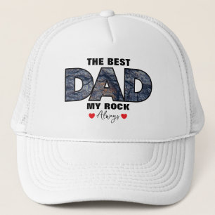 "De beste pap mijn rock liefde altijd" Graphic Trucker Pet