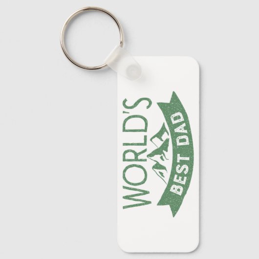 De beste papa bergen van de moderne wereld Vaderda Sleutelhanger (Voorkant)