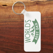 De beste papa bergen van de moderne wereld Vaderda Sleutelhanger (Voorkant)